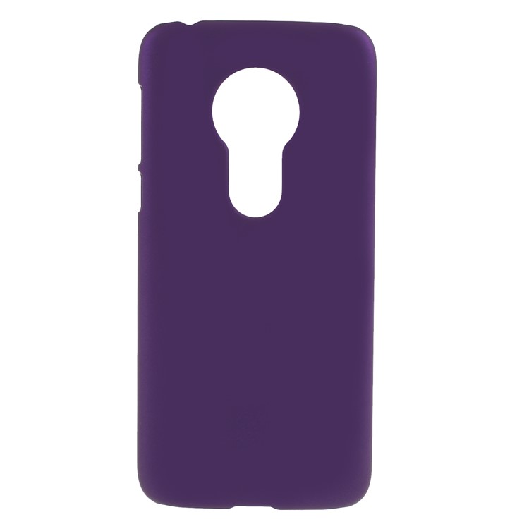 Rubberized Hard Plastic Shell Cover for Motorola Moto G7 Play - Purple-1