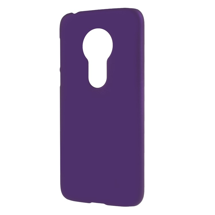 Rubberized Hard Plastic Shell Cover for Motorola Moto G7 Play - Purple-2
