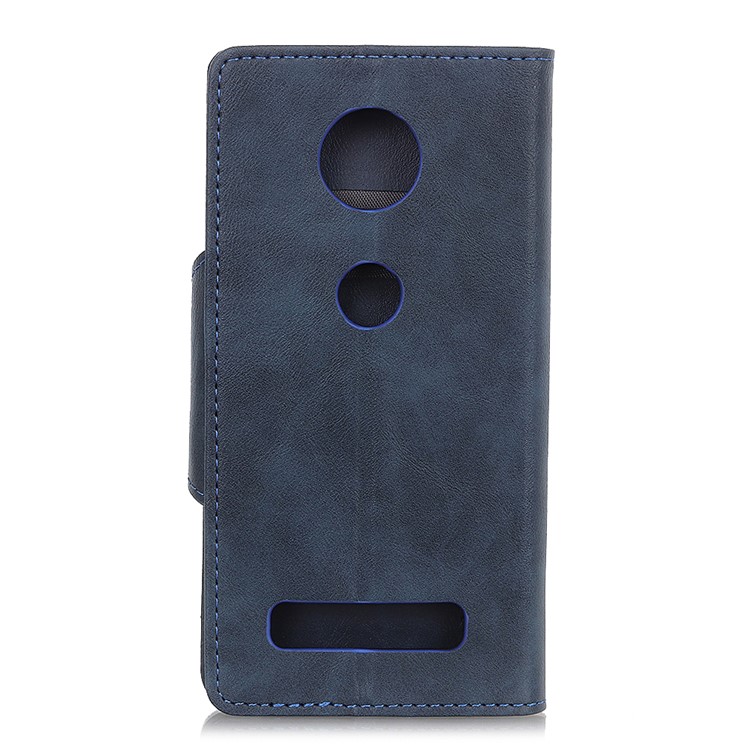 PU Leather Wallet Stand Mobile Cover for Motorola Moto Z4 Play - Blue-3