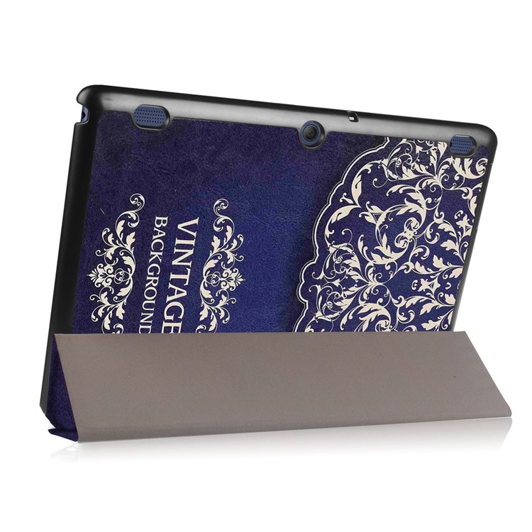Tri-fold Stand Flip Leather Cover for Lenovo Tab 2 A10-30 - Mandala Flower-5