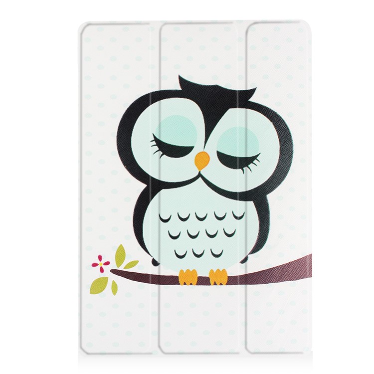Tri-fold Stand Flip Leather Case for Lenovo Tab 2 A10-30 - Dozing Owl-2