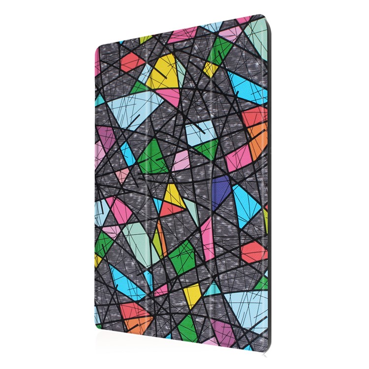 Tri-fold Stand Flip Leather Case for Lenovo Tab 2 A10-30 - Abstract Picture-4
