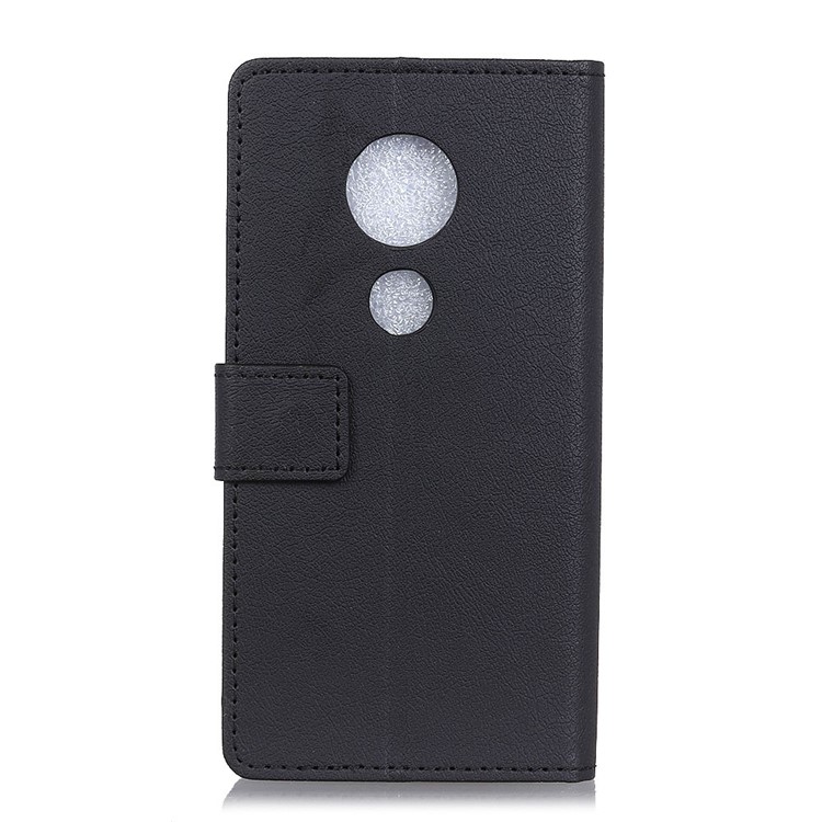 Wallet Stand Leather Protection Case for Motorola Moto G7 Play - Black-3