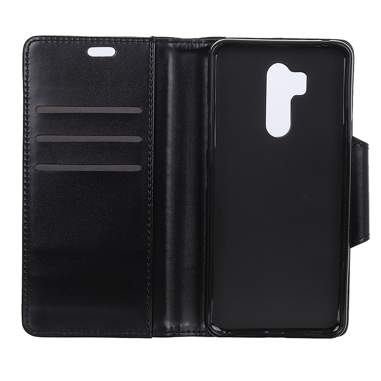 PU Leather Case for LG G7 One Card Slots All Round Protection Leather Casing - Black-3