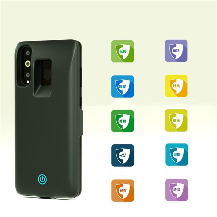 7000mAh Backup Battery Charger Case for Samsung Galaxy A8s - Black-8