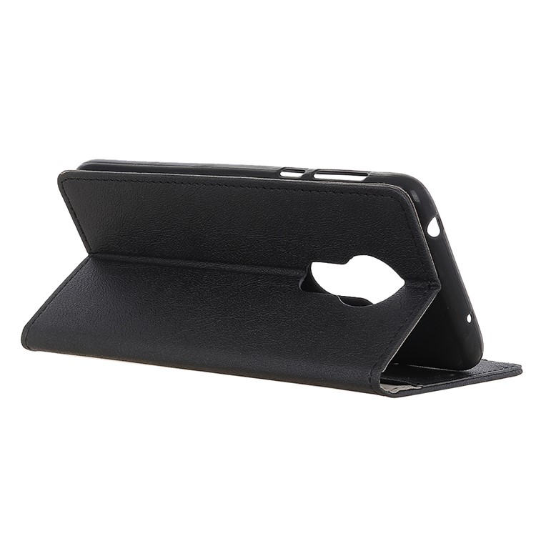 Wallet Stand Leather Protection Case for Motorola Moto G7 Power - Black-4