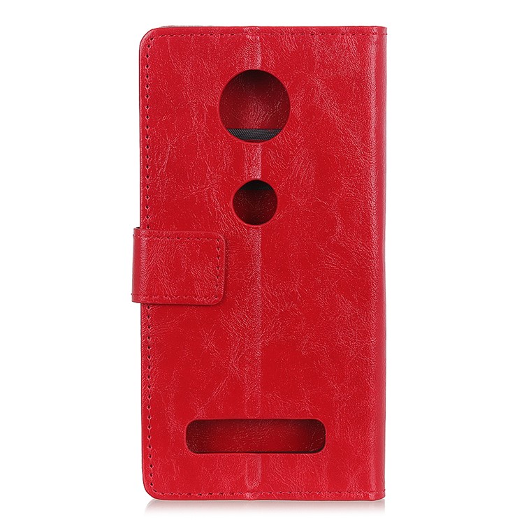 Crazy Horse PU Leather Mobile Phone Cover for Motorola Moto Z4 Play - Red-7