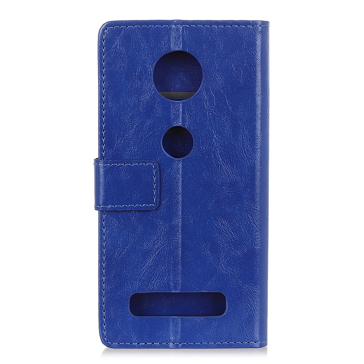 Crazy Horse PU Leather Mobile Phone Cover for Motorola Moto Z4 Play - Blue-7