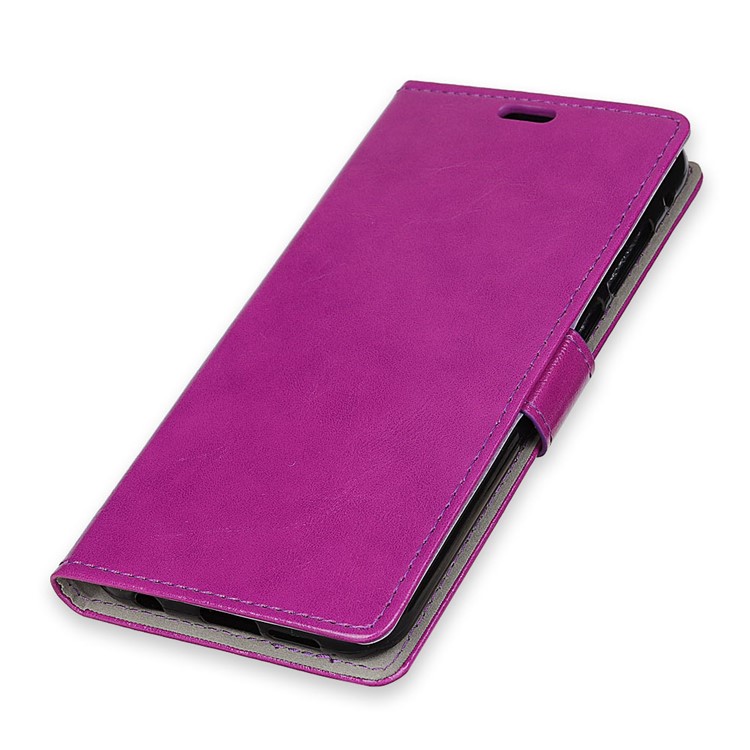 Crazy Horse PU Leather Mobile Phone Cover for Motorola Moto Z4 Play - Purple-2
