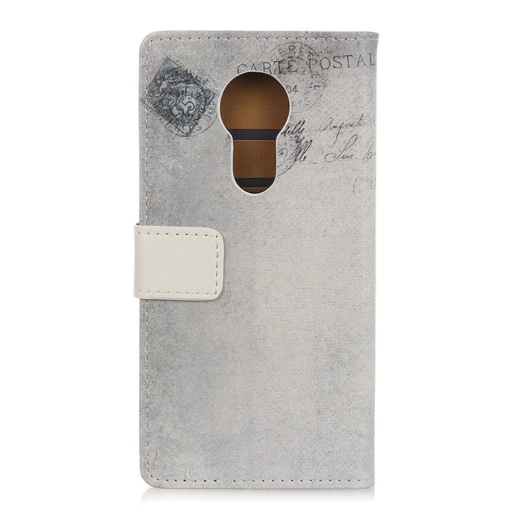 Pattern Printing Leather Wallet Mobile Cover for Motorola Moto G7 Power - US Flag and Cat Holding Heart-3