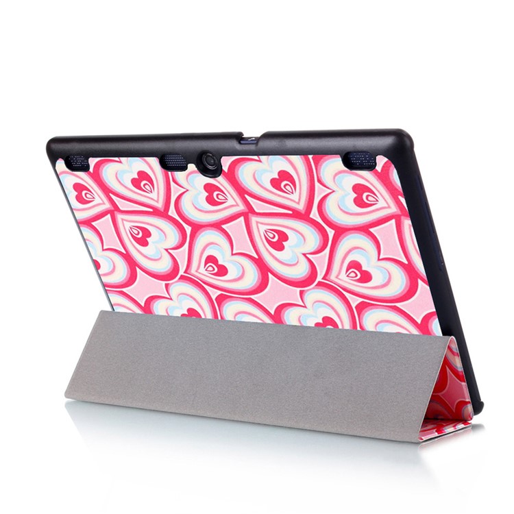 Smart Leather Stand Cover for Lenovo TAB 2 A10-30 X30 / TAB 2 A10-70 - Multiple Hearts-6