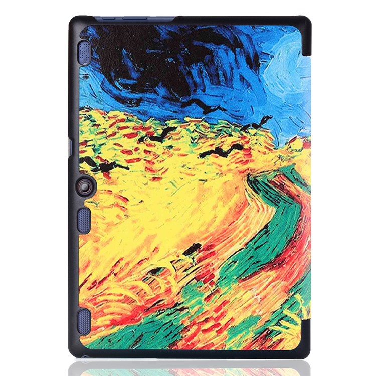 Smart Leather Stand Case for Lenovo TAB 2 A10-30 X30 / TAB 2 A10-70 - Oil Painting-3