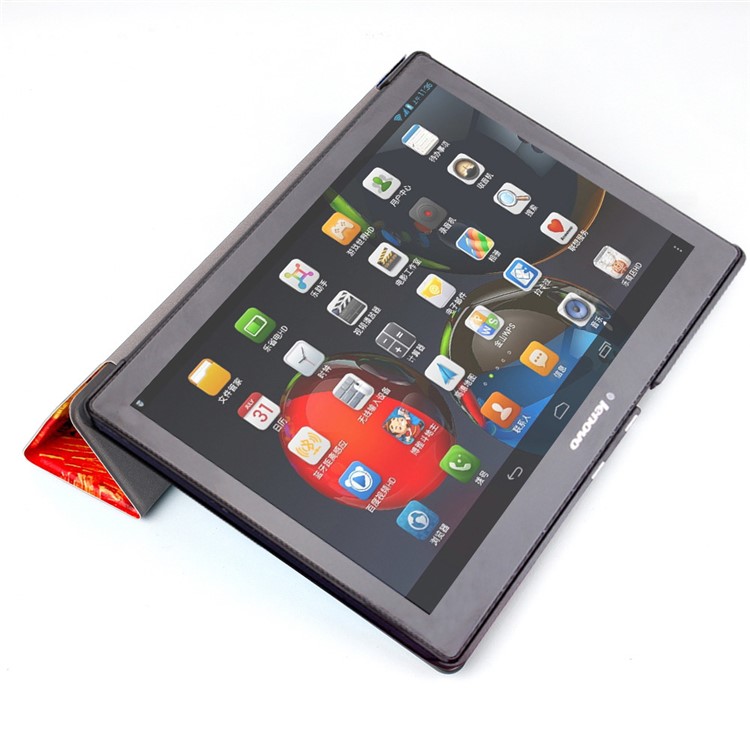 Smart Leather Stand Case for Lenovo TAB 2 A10-30 X30 / TAB 2 A10-70 - Oil Painting-7