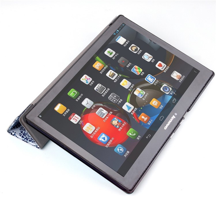Smart Leather Stand Case for Lenovo TAB 2 A10-30 X30 / TAB 2 A10-70 - Retro Flower-7