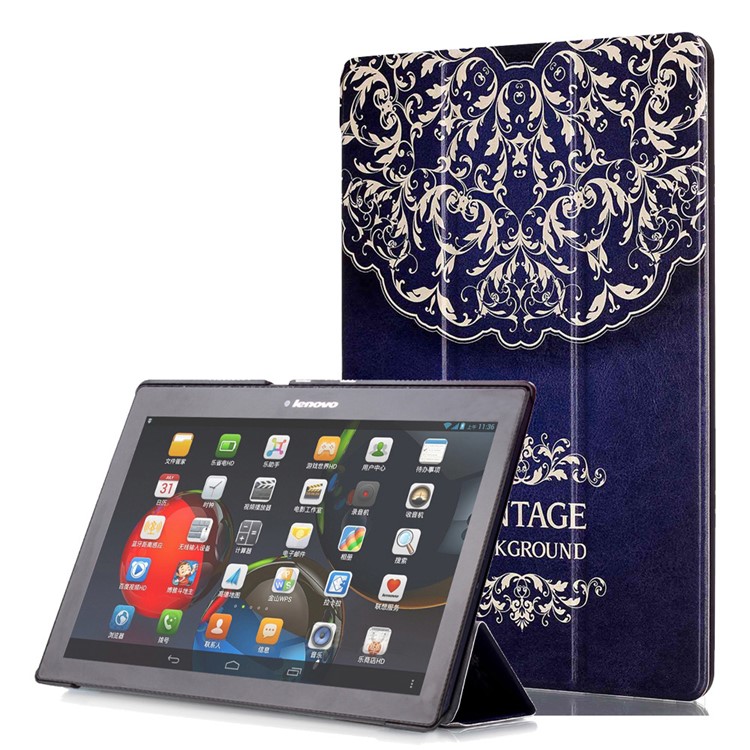 Smart Leather Stand Case for Lenovo TAB 2 A10-30 X30 / TAB 2 A10-70 - Mandala-1