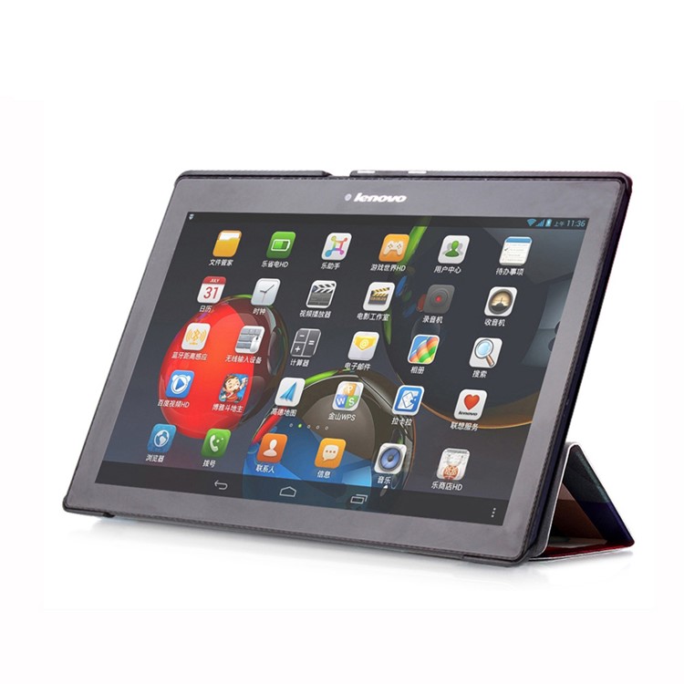 Smart Leather Stand Case for Lenovo TAB 2 A10-30 X30 / TAB 2 A10-70 - 3D Effect Check-5