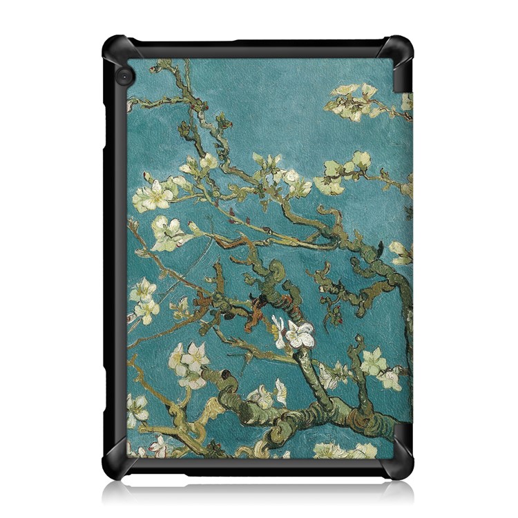 Pattern Printing Tri-fold Stand PU Leather Cover for Lenovo Tab M10 TB-X605F - Wintersweet-3