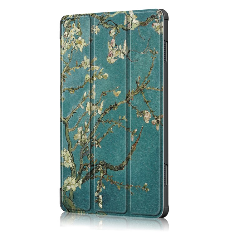 Pattern Printing Tri-fold Stand PU Leather Cover for Lenovo Tab M10 TB-X605F - Wintersweet-4