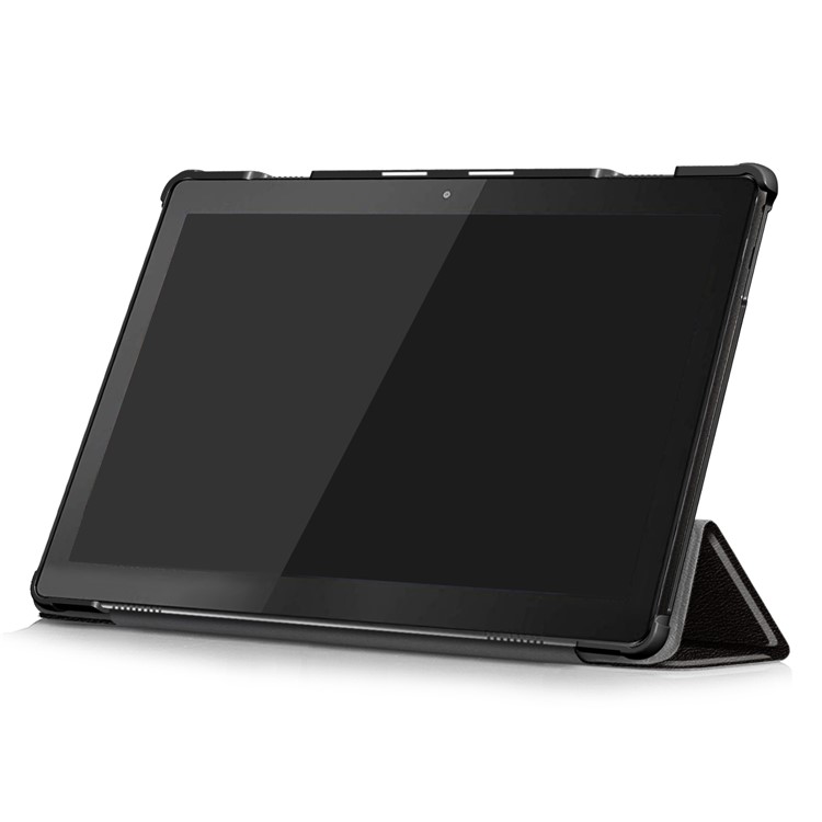 Pattern Printing Tri-fold Stand PU Leather Cover for Lenovo Tab M10 TB-X605F - Do Not Touch Me-5