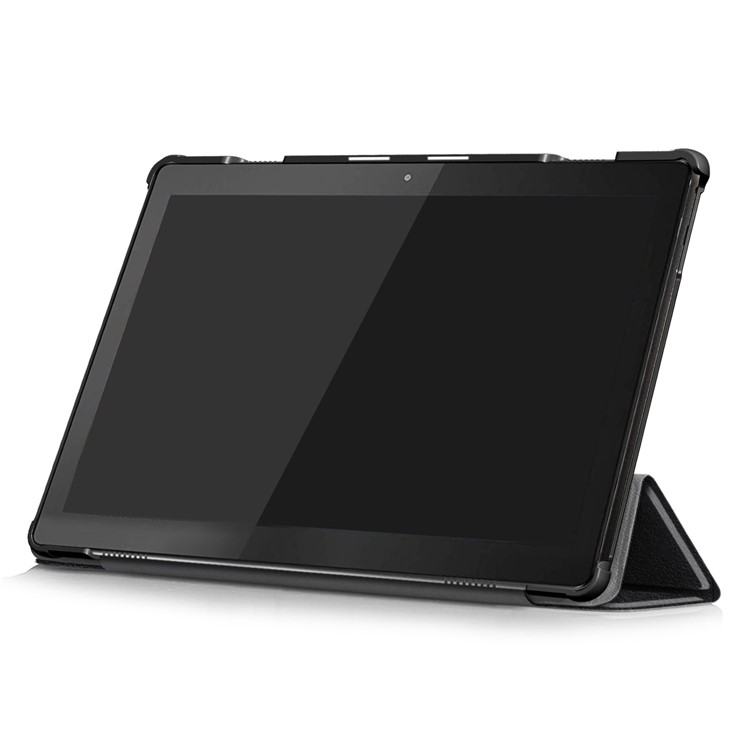 Tri-fold Stand Leather Case for Lenovo Tab M10 TB-X605F - Black-7