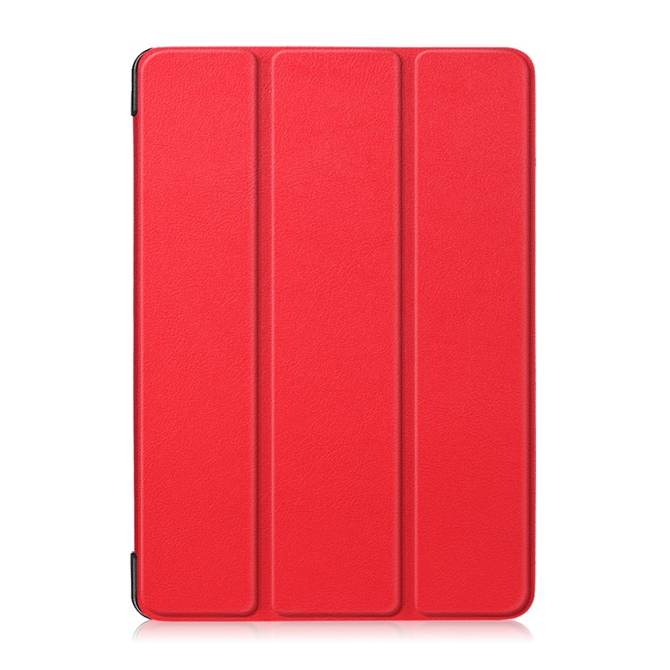 Tri-fold Stand Leather Case for Lenovo Tab M10 TB-X605F - Red-2