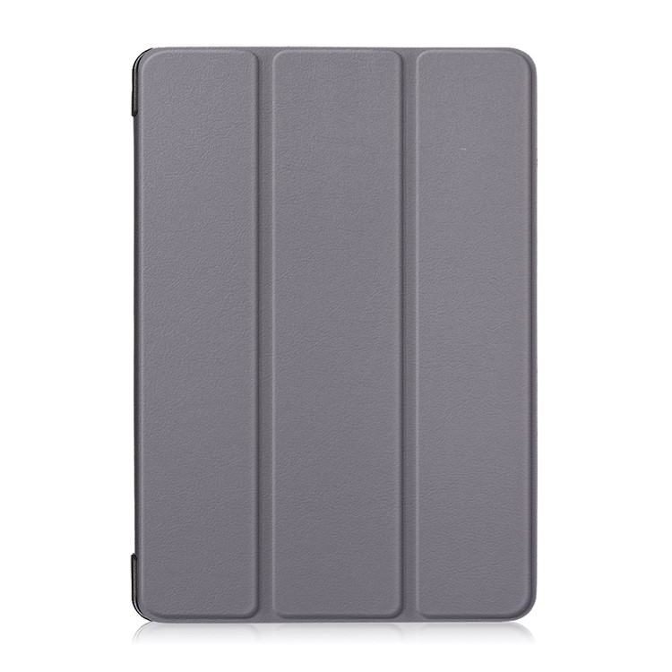 Tri-fold Stand Leather Case for Lenovo Tab M10 TB-X605F - Grey-2