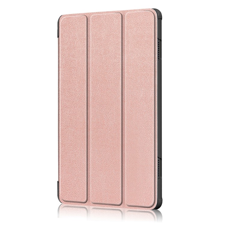 Tri-fold Stand Leather Case for Lenovo Tab M10 TB-X605F - Pink-4