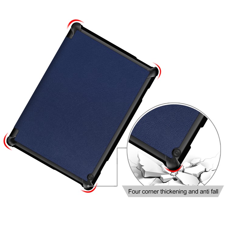 Tri-fold Stand Leather Case for Lenovo Tab M10 TB-X605F - Blue-2