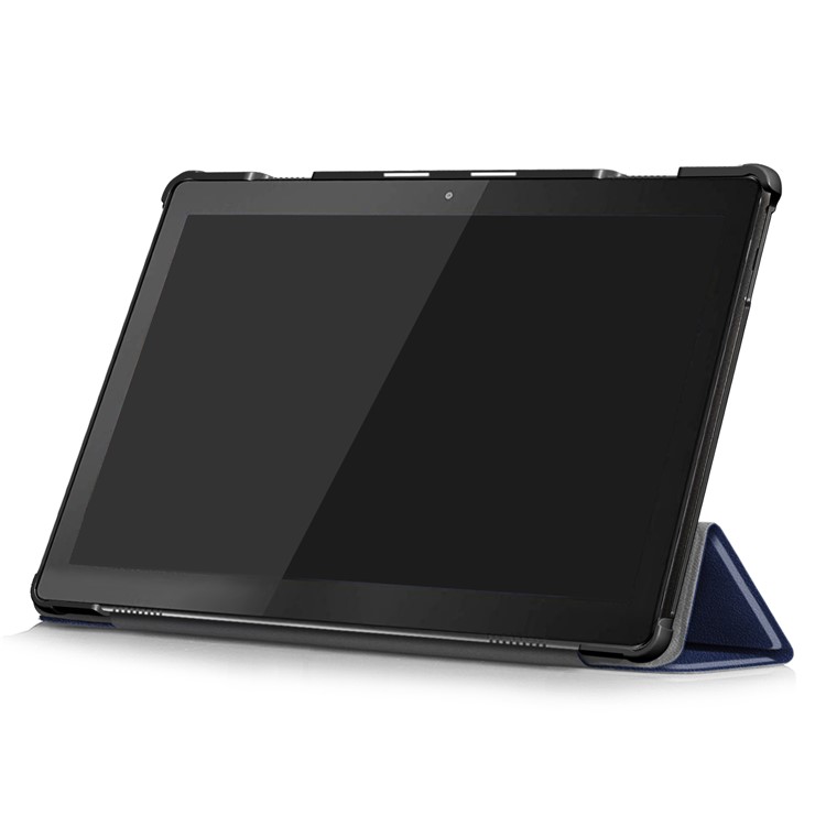 Tri-fold Stand Leather Case for Lenovo Tab M10 TB-X605F - Blue-5