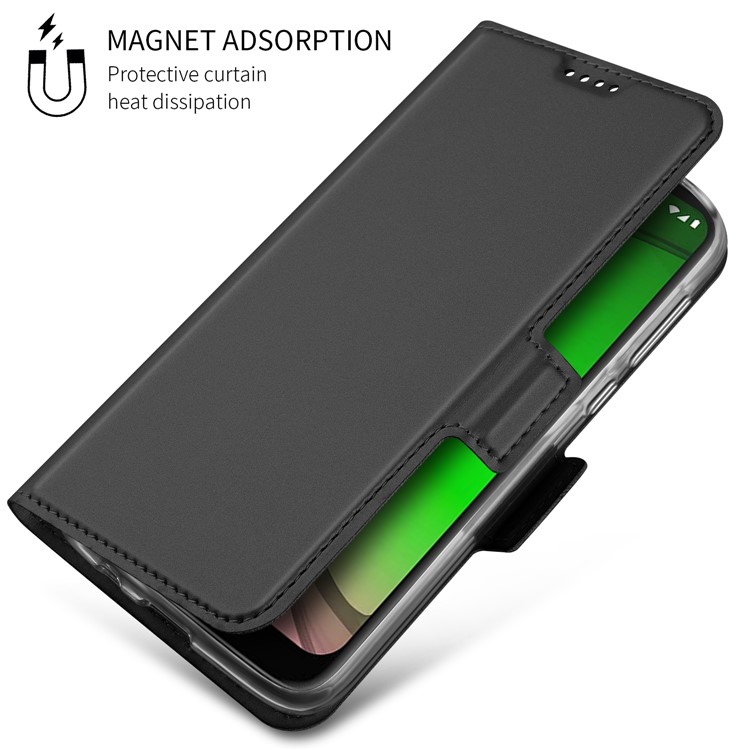 Business-Style-Handyhülle Aus Leder Mit Kartensteckplatz Für Motorola G7 (EU-Version) - Schwarz-7