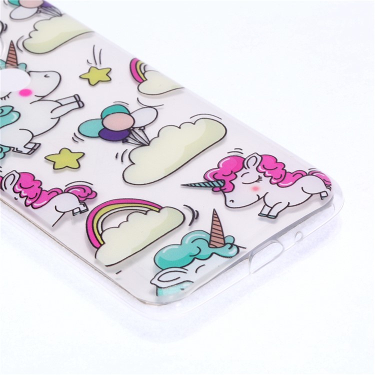 Pattern Printing Soft TPU Mobile Phone Shell for Motorola Moto G7 Power (US Version) - Unicorn-5