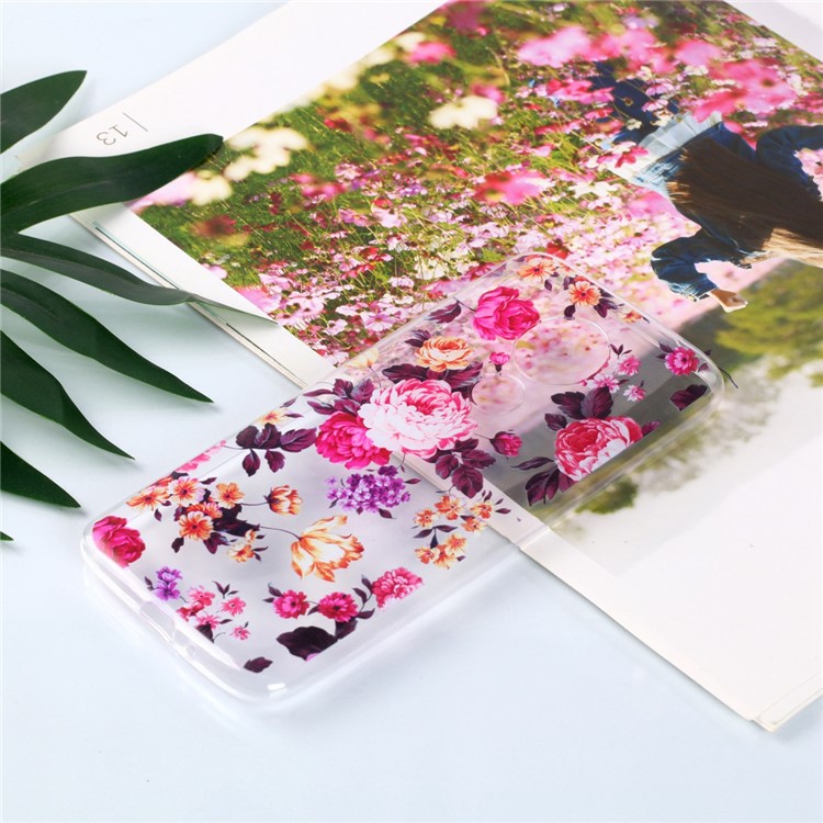 Pattern Printing Soft TPU Mobile Phone Shell for Motorola Moto G7 Power (US Version) - Blooming Flower-4