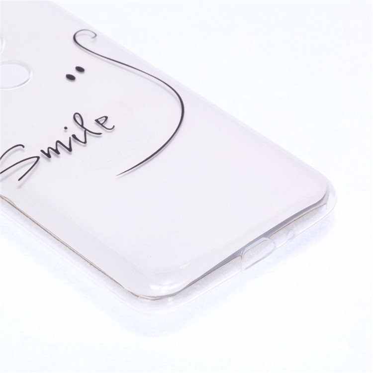 Pattern Printing Soft TPU Mobile Phone Shell for Motorola Moto G7 Power (US Version) - Smile-5