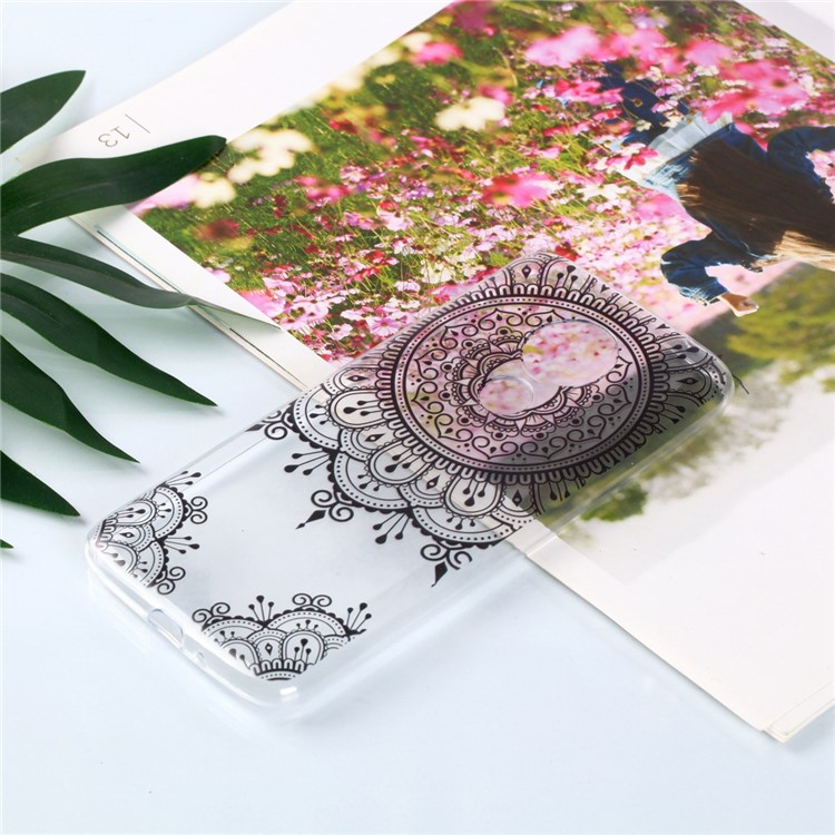 Pattern Printing Soft TPU Mobile Phone Shell for Motorola Moto G7 Power (US Version) - Lace Flower-4