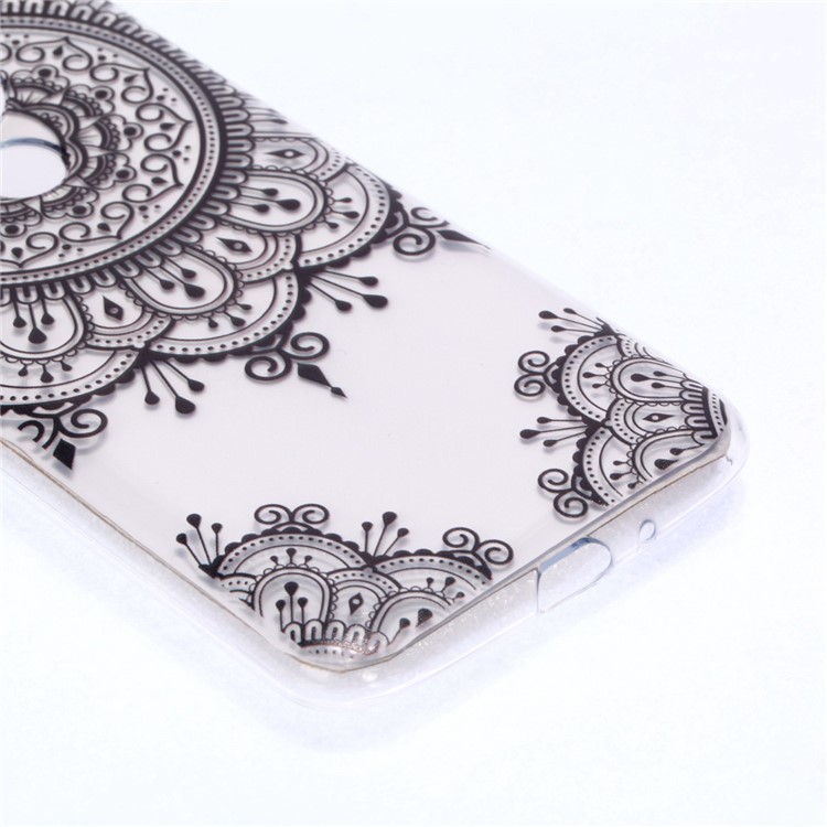 Pattern Printing Soft TPU Mobile Phone Shell for Motorola Moto G7 Power (US Version) - Lace Flower-5
