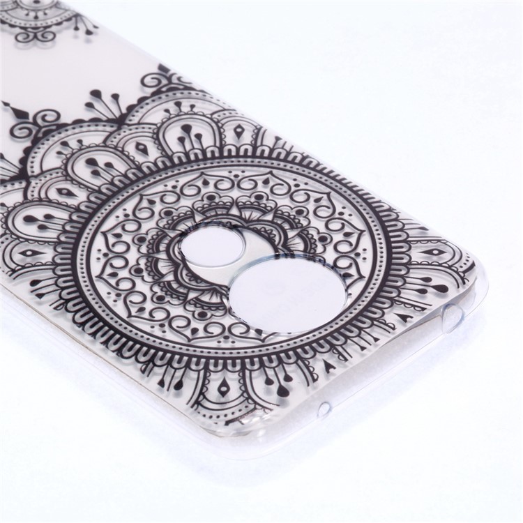 Pattern Printing Soft TPU Mobile Phone Shell for Motorola Moto G7 Power (US Version) - Lace Flower-6