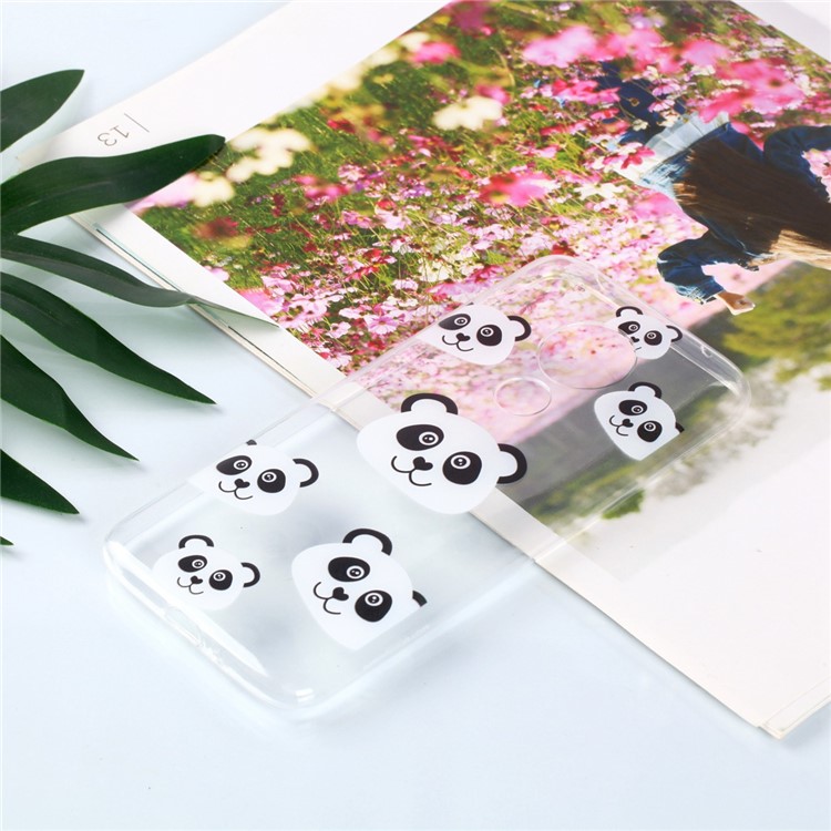 Pattern Printing Soft TPU Mobile Phone Shell for Motorola Moto G7 Power (US Version) - Panda-4
