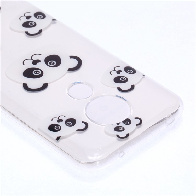 Pattern Printing Soft TPU Mobile Phone Shell for Motorola Moto G7 Power (US Version) - Panda-6