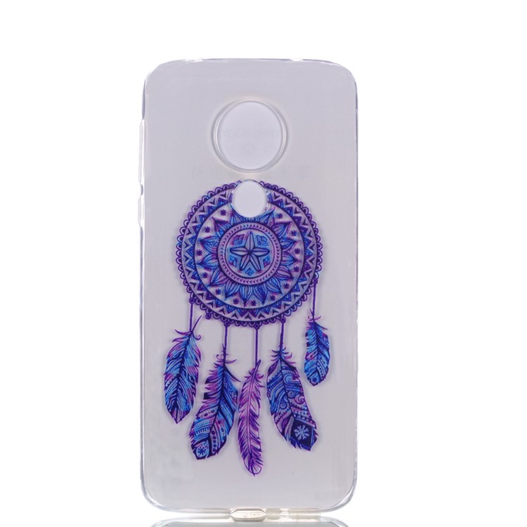 Pattern Printing Soft TPU Mobile Phone Shell for Motorola Moto G7 Power (US Version) - Dream Catcher-3