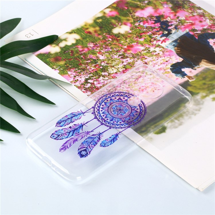 Pattern Printing Soft TPU Mobile Phone Shell for Motorola Moto G7 Power (US Version) - Dream Catcher-4