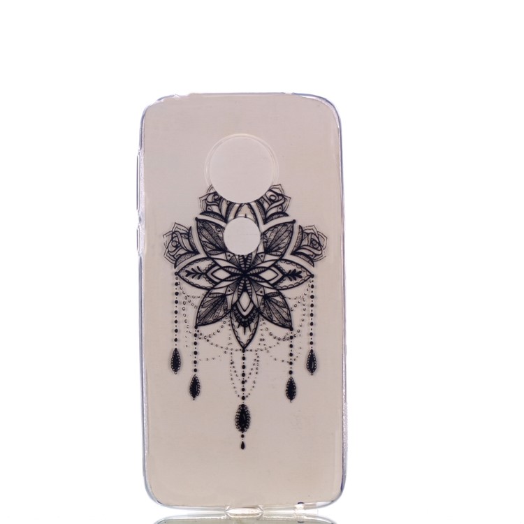 Pattern Printing TPU Case for Motorola Moto G7 Play (US Version) - Flower Pattern-3