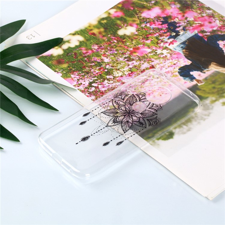 Pattern Printing TPU Case for Motorola Moto G7 Play (US Version) - Flower Pattern-4