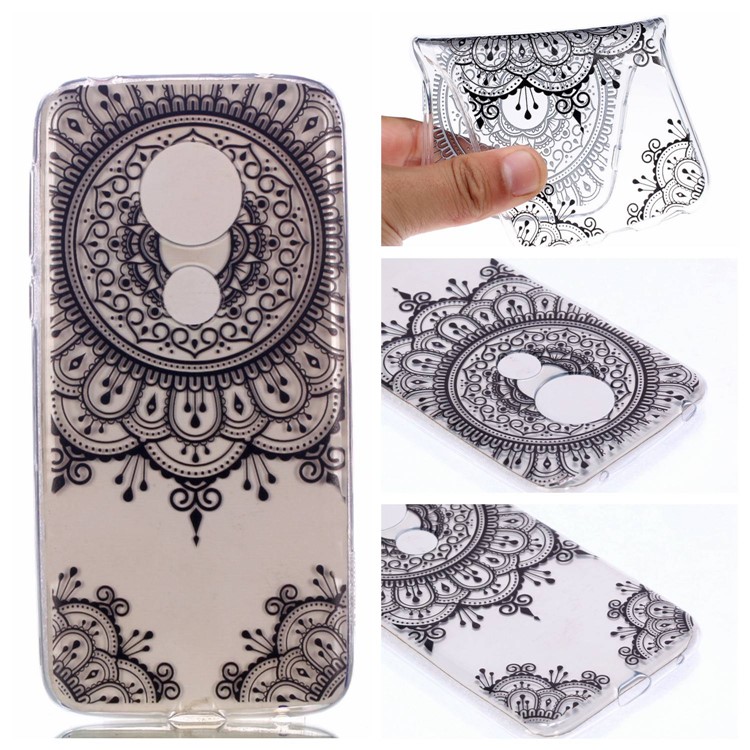 Pattern Printing TPU Case for Motorola Moto G7 Play (US Version) - Mandala Flowers-1