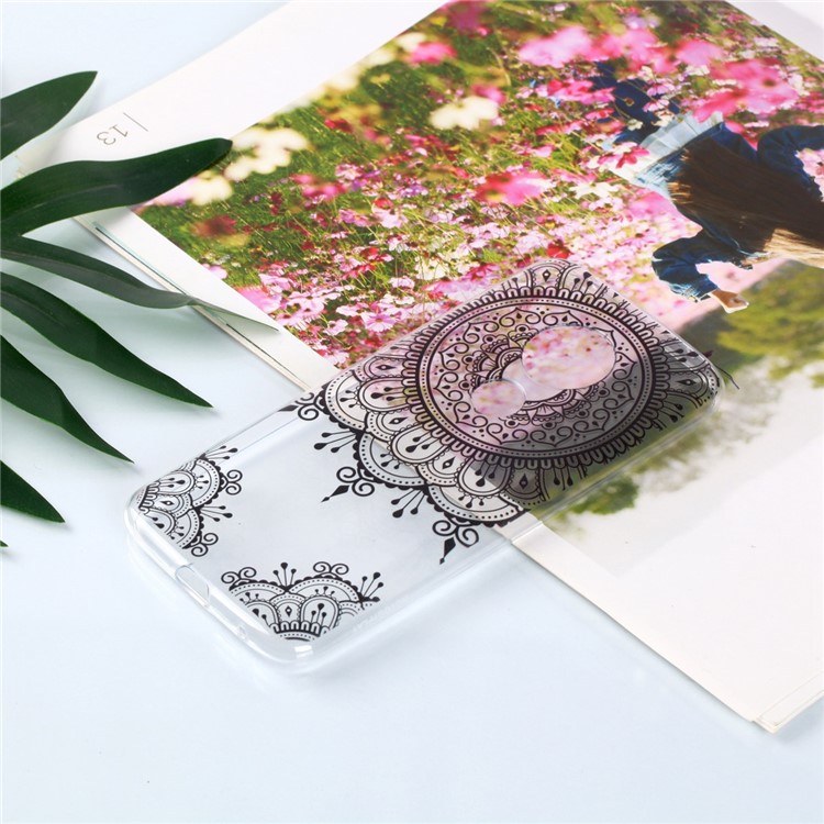 Pattern Printing TPU Case for Motorola Moto G7 Play (US Version) - Mandala Flowers-4