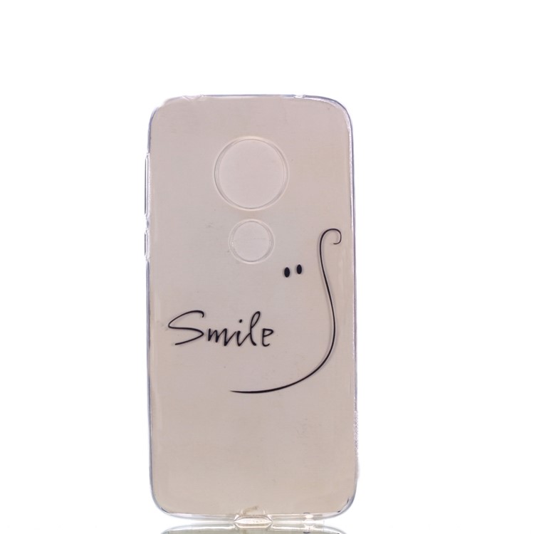 Pattern Printing TPU Case for Motorola Moto G7 Play (US Version) - SMILE Pattern-3