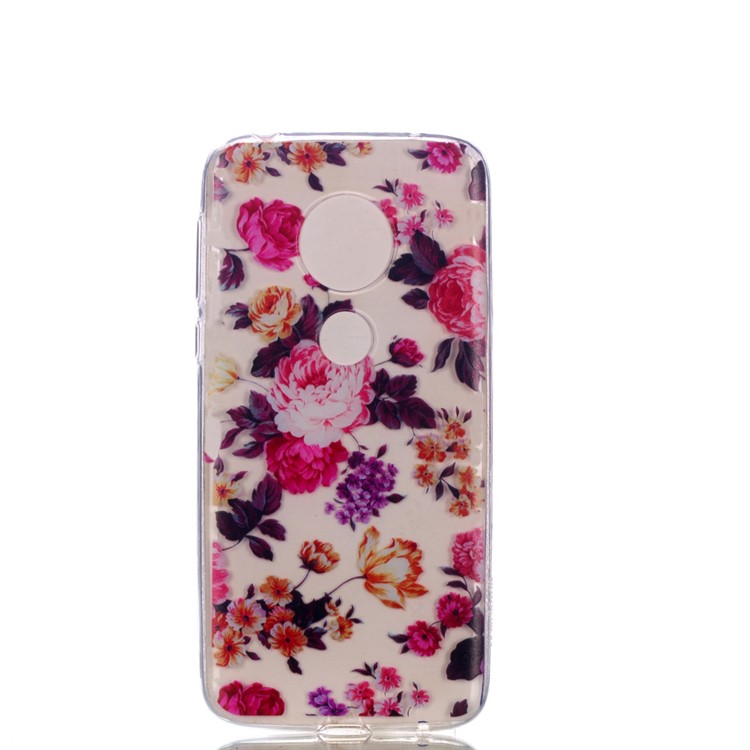Pattern Printing TPU Case for Motorola Moto G7 Play (US Version) - Vivid Flowers-3