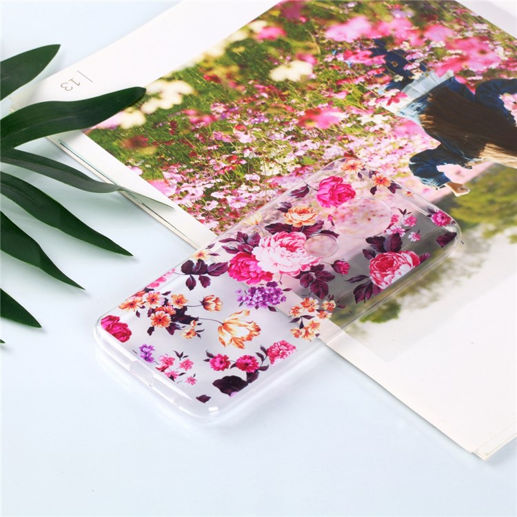 Pattern Printing TPU Case for Motorola Moto G7 Play (US Version) - Vivid Flowers-4