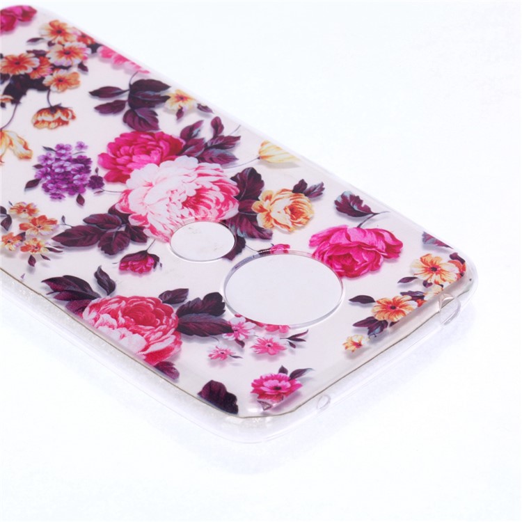 Pattern Printing TPU Case for Motorola Moto G7 Play (US Version) - Vivid Flowers-6