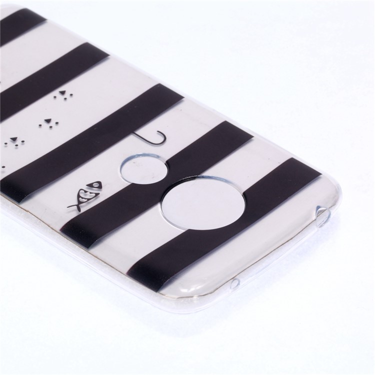 Étui En TPU Pour Motif Moto Motorola G7 Play - Motif De Rayures-6