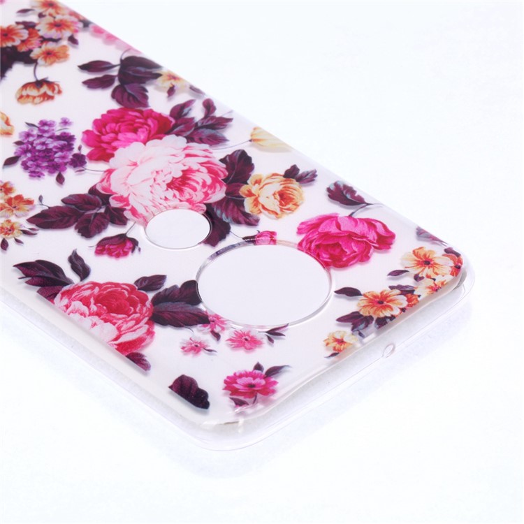 Pattern Printing Soft TPU Protector Cover for Motorola Moto G7/G7 Plus - Blooming Flower-4